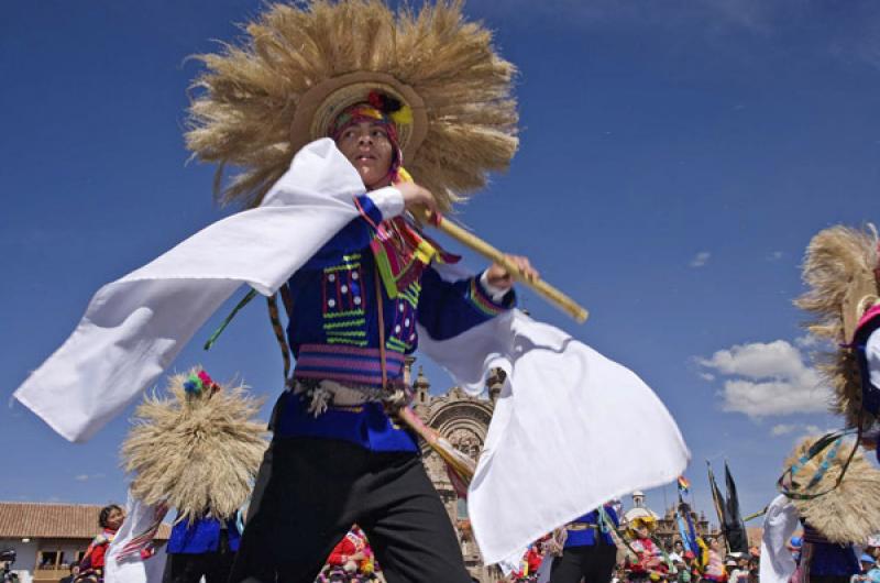 Celebracion en la Plaza de Armas, Cuzco, Cusco, Pe...