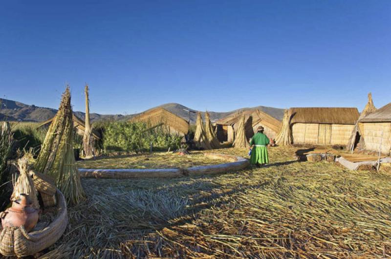 Isla de los Uros, Puno, Peru, Lima, Sur America