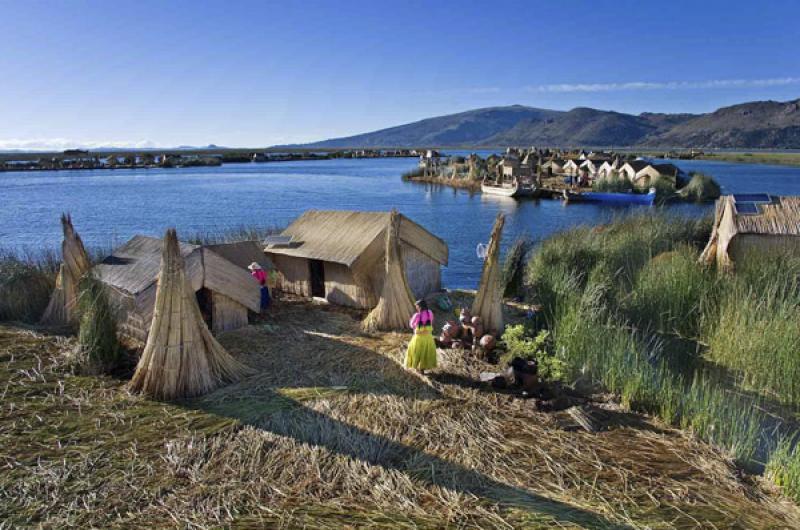 Isla de los Uros, Puno, Peru, Lima, Sur America