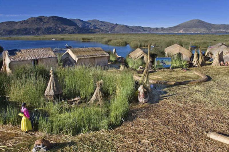 Isla de los Uros, Puno, Peru, Lima, Sur America