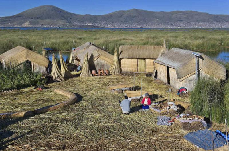 Isla de los Uros, Puno, Peru, Lima, Sur America