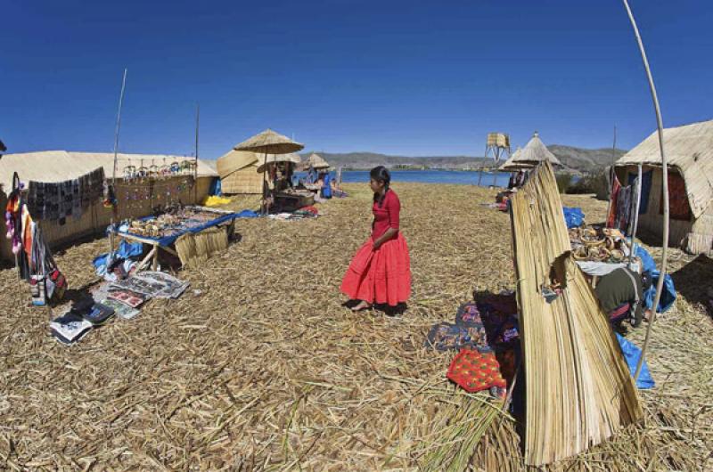 Isla de los Uros, Puno, Peru, Lima, Sur America