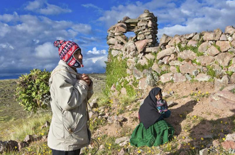 Pareja Aimara, Puno, Peru, Lima, Sur America