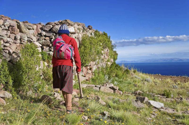 NiÃ±a Aimara, Puno, Peru, Lima, Sur America