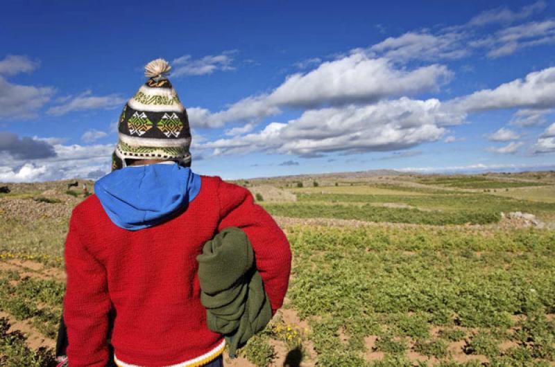 NiÃ±a Aimara, Puno, Peru, Lima, Sur America