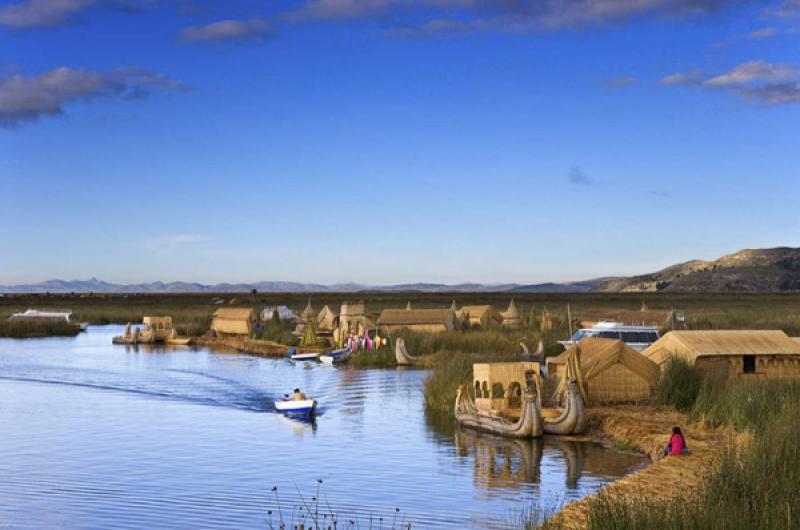 Isla de los Uros, Puno, Peru, Lima, Sur America