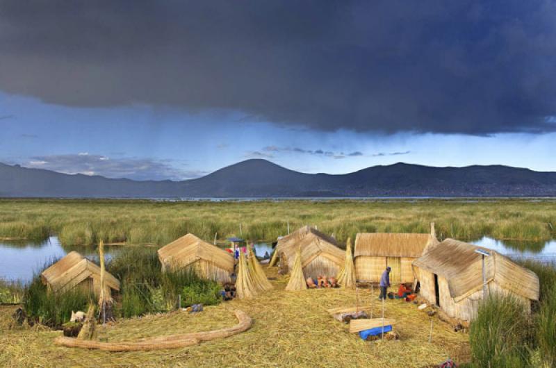 Isla de los Uros, Puno, Peru, Lima, Sur America