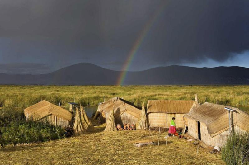 Isla de los Uros, Puno, Peru, Lima, Sur America