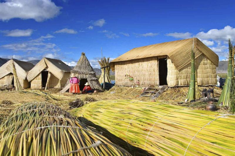 Isla de los Uros, Puno, Peru, Lima, Sur America