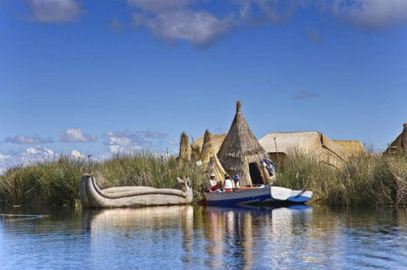 Isla de los Uros, Puno, Peru, Lima, Sur America