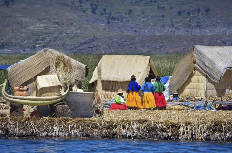 Isla de los Uros, Puno, Peru, Lima, Sur America