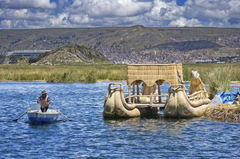 Isla de los Uros, Puno, Peru, Lima, Sur America