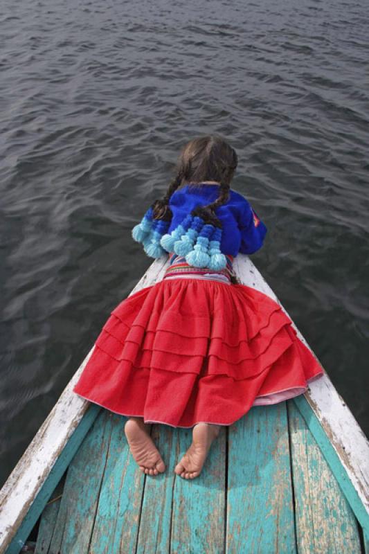 NiÃ±a Aimara, Puno, Peru, Lima, Sur America