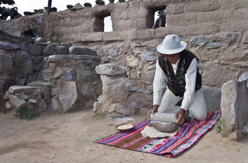 Indigena Aimara, Puno, Peru, Lima, Sur America