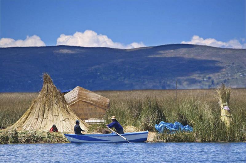 Isla de los Uros, Puno, Peru, Lima, Sur America