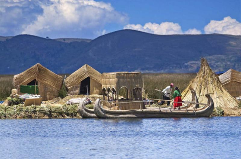 Isla de los Uros, Puno, Peru, Lima, Sur America