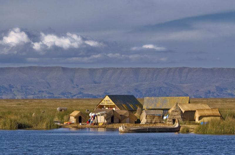 Isla de los Uros, Puno, Peru, Lima, Sur America