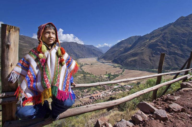 NiÃ±o Indigena, Pisac, Cuzco, Cusco, Peru, Sur A...