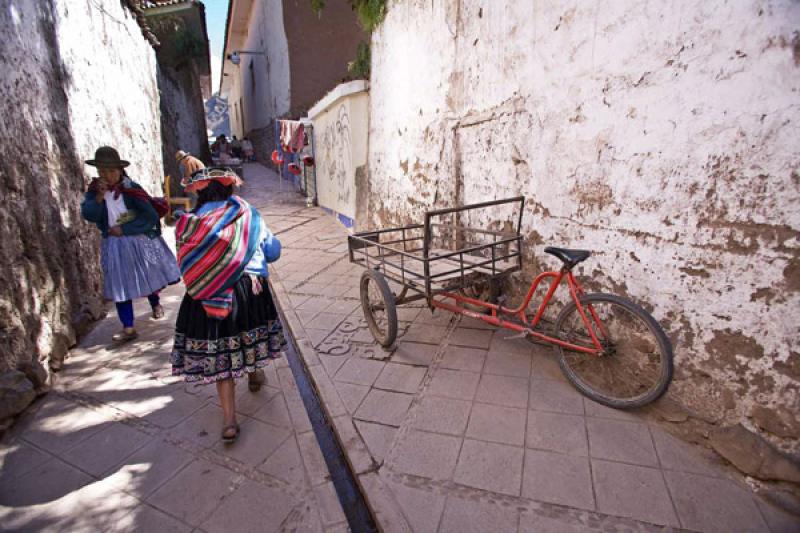 Pueblo de Ollantaytambo, Cuzco, Cusco, Peru, Sur A...