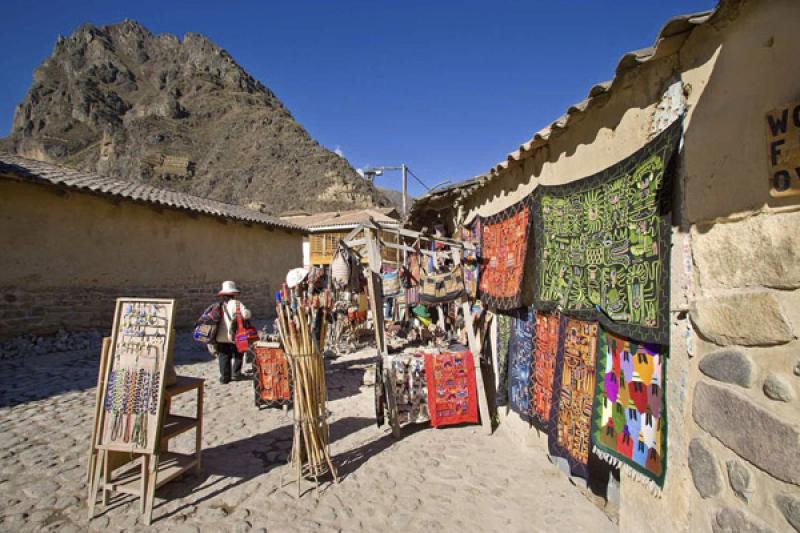 Mercado Quechua, Ollantaytambo, Cuzco, Cusco, Peru...