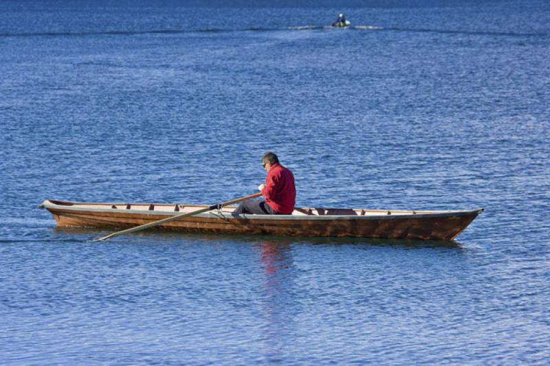 Hombre Remando, Bariloche, Rio Negro, Patagonia, A...