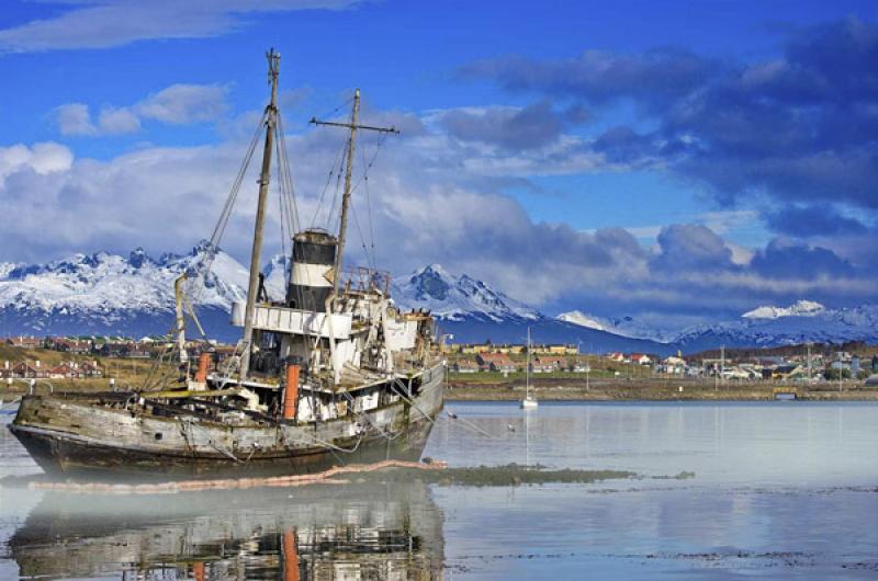 Canal Beagle, Ushuaia, Tierra del Fuego, Patagonia...