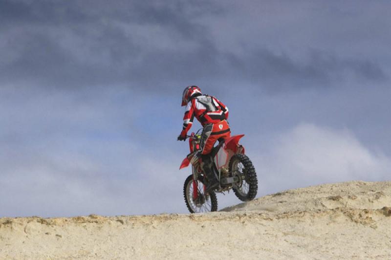 Motocross, Peninsula Valdes, Patagonia, Argentina,...