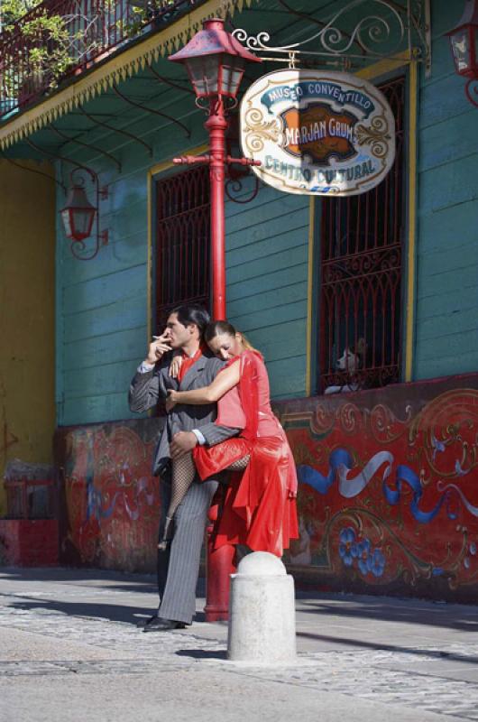 Bailarines de Tango, Caminito, La Boca, Buenos Air...