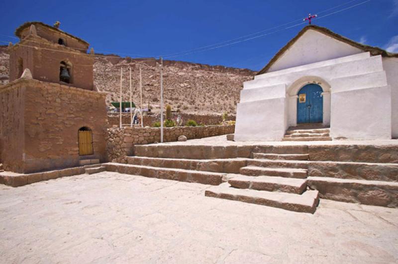 Iglesia Colonial, Caspana, Calama, Antofagasta, Ch...