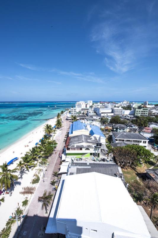 Panoramica de Isla de San Andres, Archipielago de ...