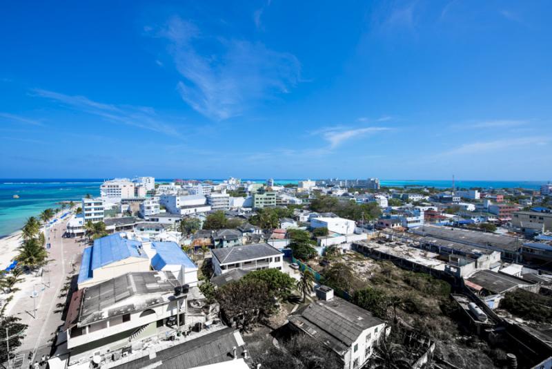 Panoramica de Isla de San Andres, Archipielago de ...