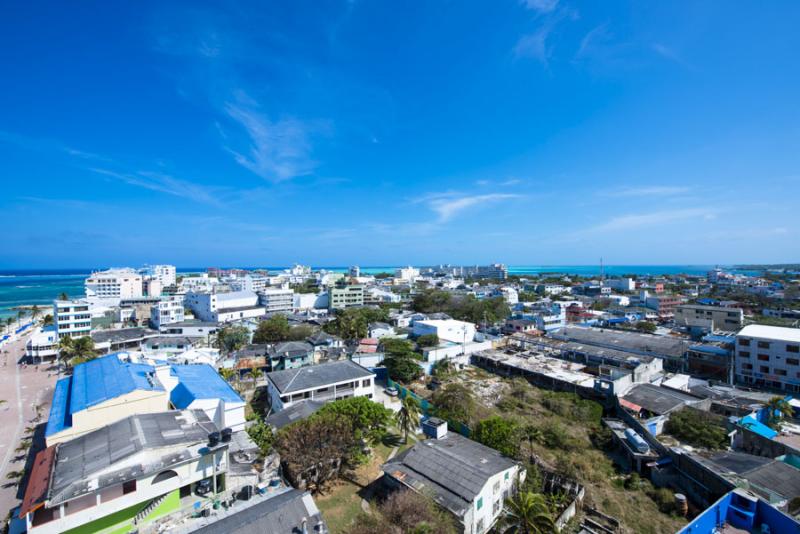 Panoramica de Isla de San Andres, Archipielago de ...