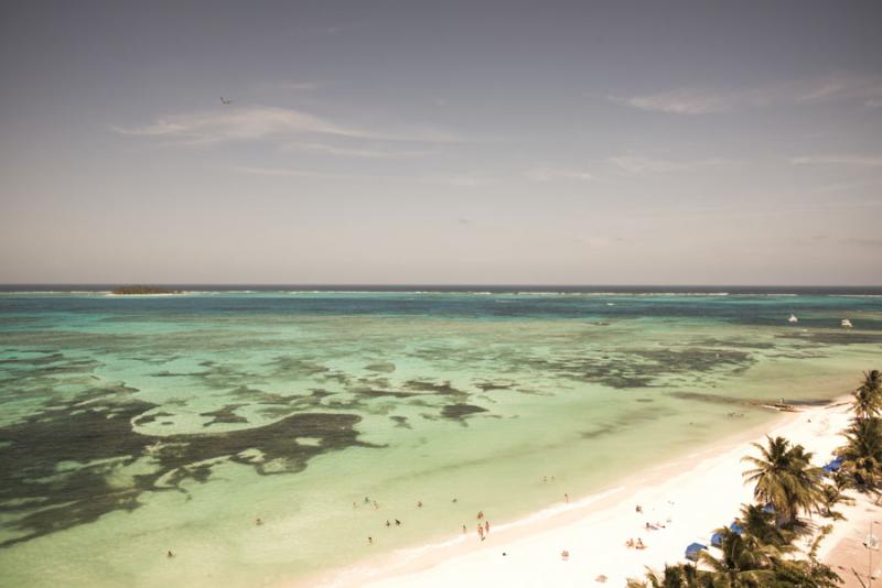 Panoramica de Isla de San Andres, Archipielago de ...