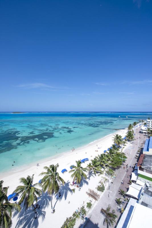 Panoramica de Isla de San Andres, Archipielago de ...