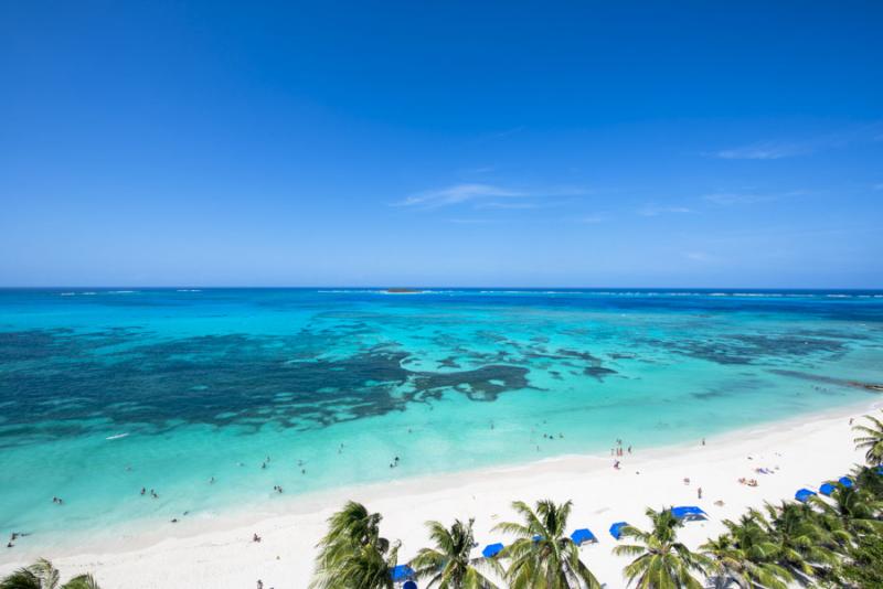 Panoramica de Isla de San Andres, Archipielago de ...