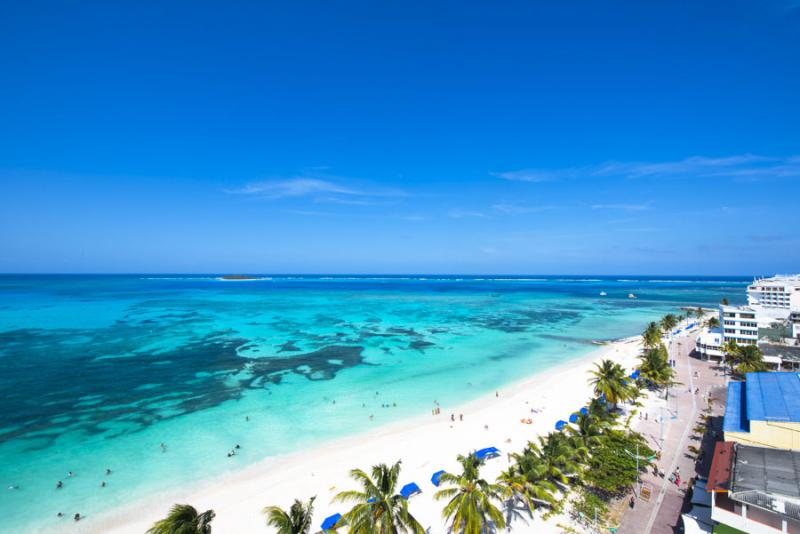 Panoramica de Isla de San Andres, Archipielago de ...