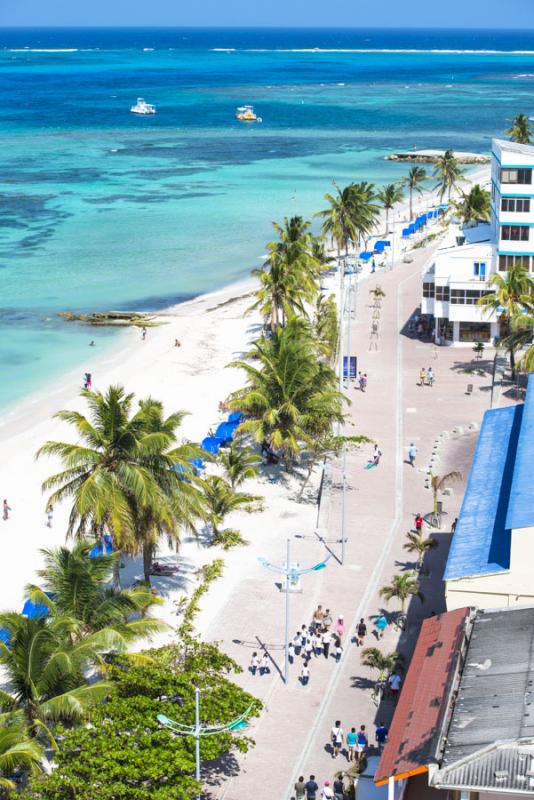 Panoramica de Isla de San Andres, Archipielago de ...