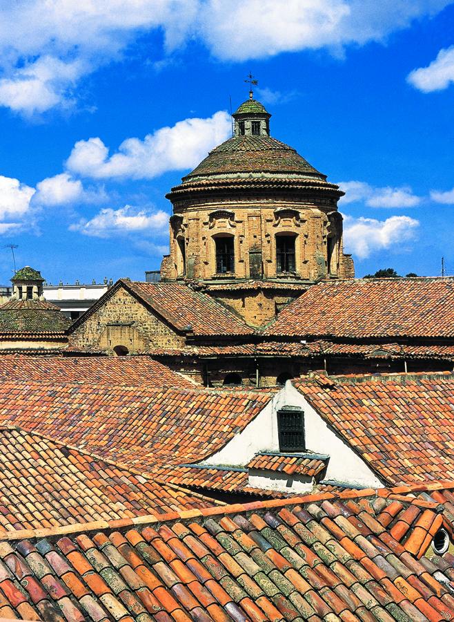 Tejados en Barrio La Candelaria en Bogota, Cundina...