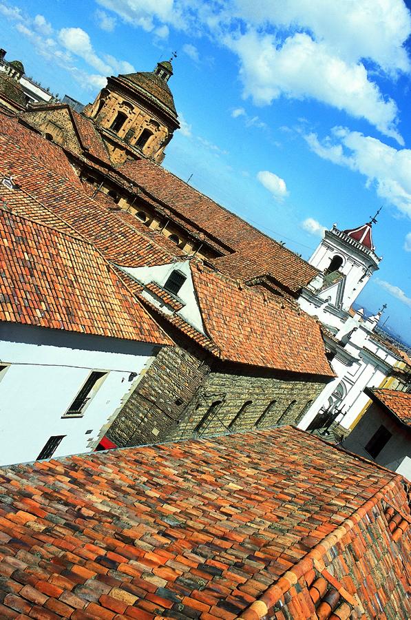 Tejados en Barrio La Candelaria en Bogota, Cundina...