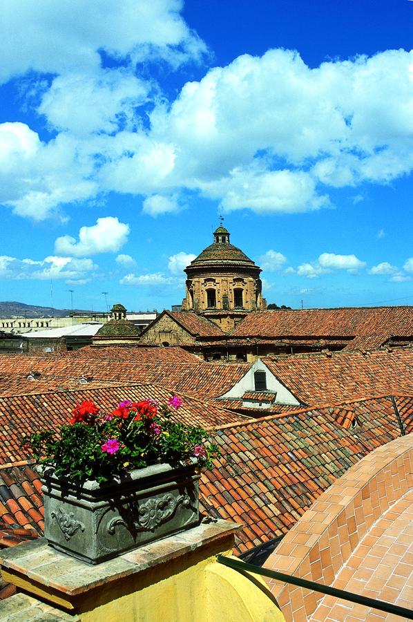 Tejados en Barrio La Candelaria en Bogota, Cundina...