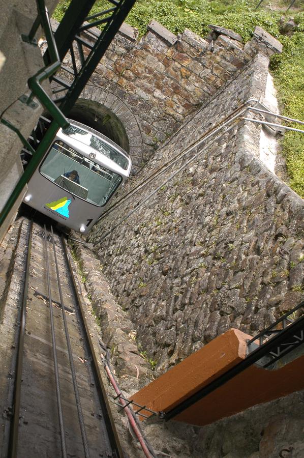 Funicular en el Cerro Monserrate en Bogota, Cundin...