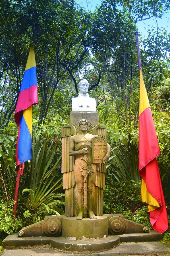 Parque en el Cerro de Monserrate en Bogota, Cundin...