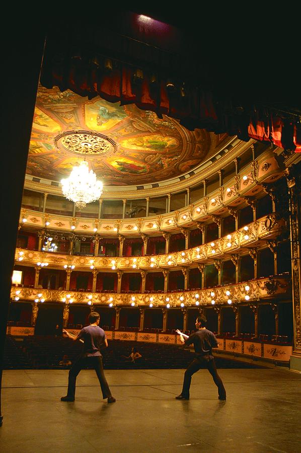 Interior del Teatro Colon en Bogota, Cundinamarca,...