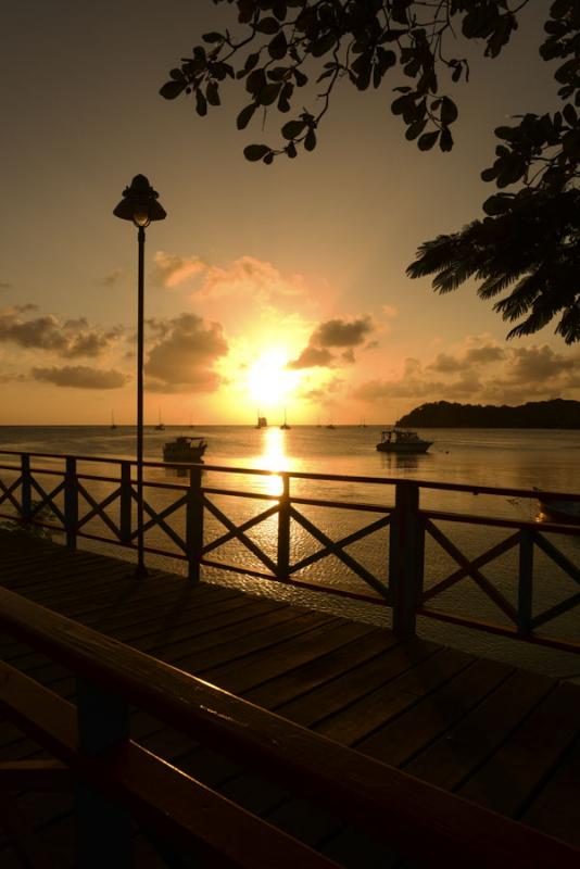 Atardecer en Isla de San Andres, Archipielago de S...