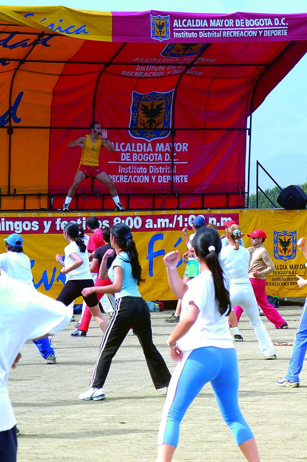 Aerobicos en el Parque Metropolitano Simon Bolivar...