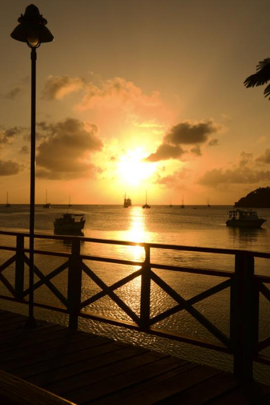 Atardecer en Isla de San Andres, Archipielago de S...