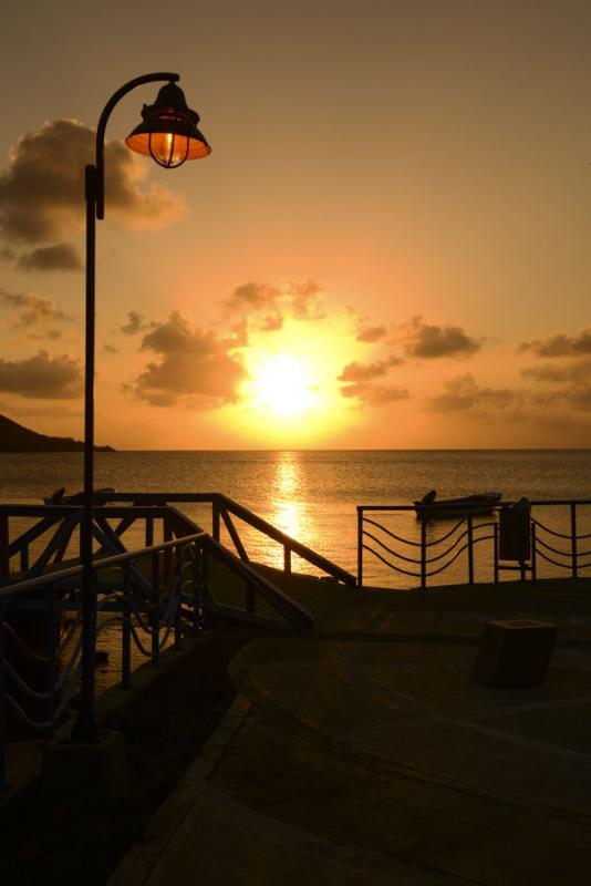 Atardecer en Isla de San Andres, Archipielago de S...