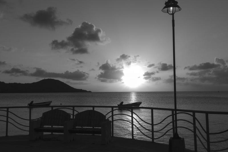 Atardecer en Isla de San Andres, Archipielago de S...