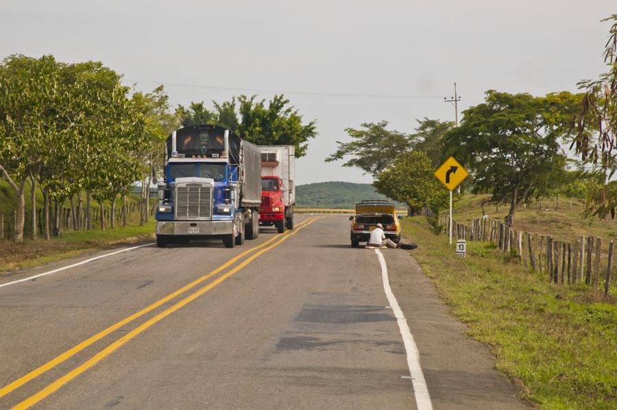 Camiones en Carreteras Cordoba, Colombia