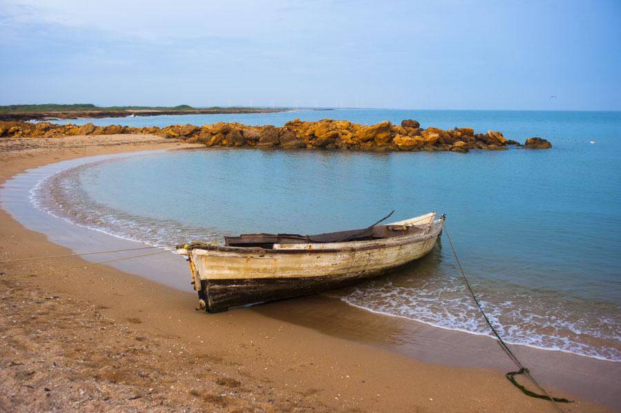 Chalupa en Punta Gallinas, Peninsula de la Guajira...